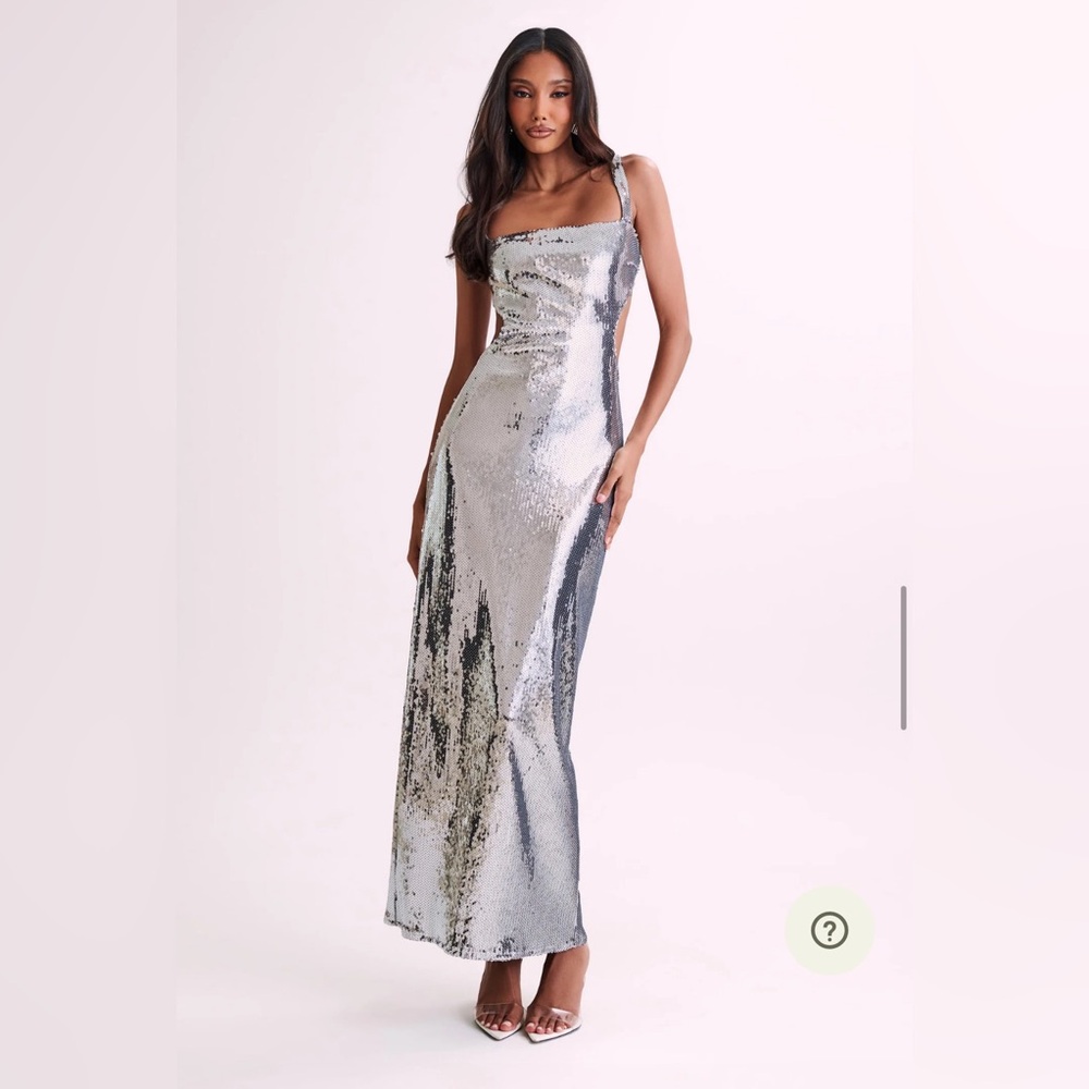 Sequins Silver Holiday Dress